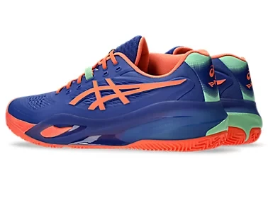 CALZADO ASICS GEL MEN RESOLUTION X DARK COBALT VIVID CORAL